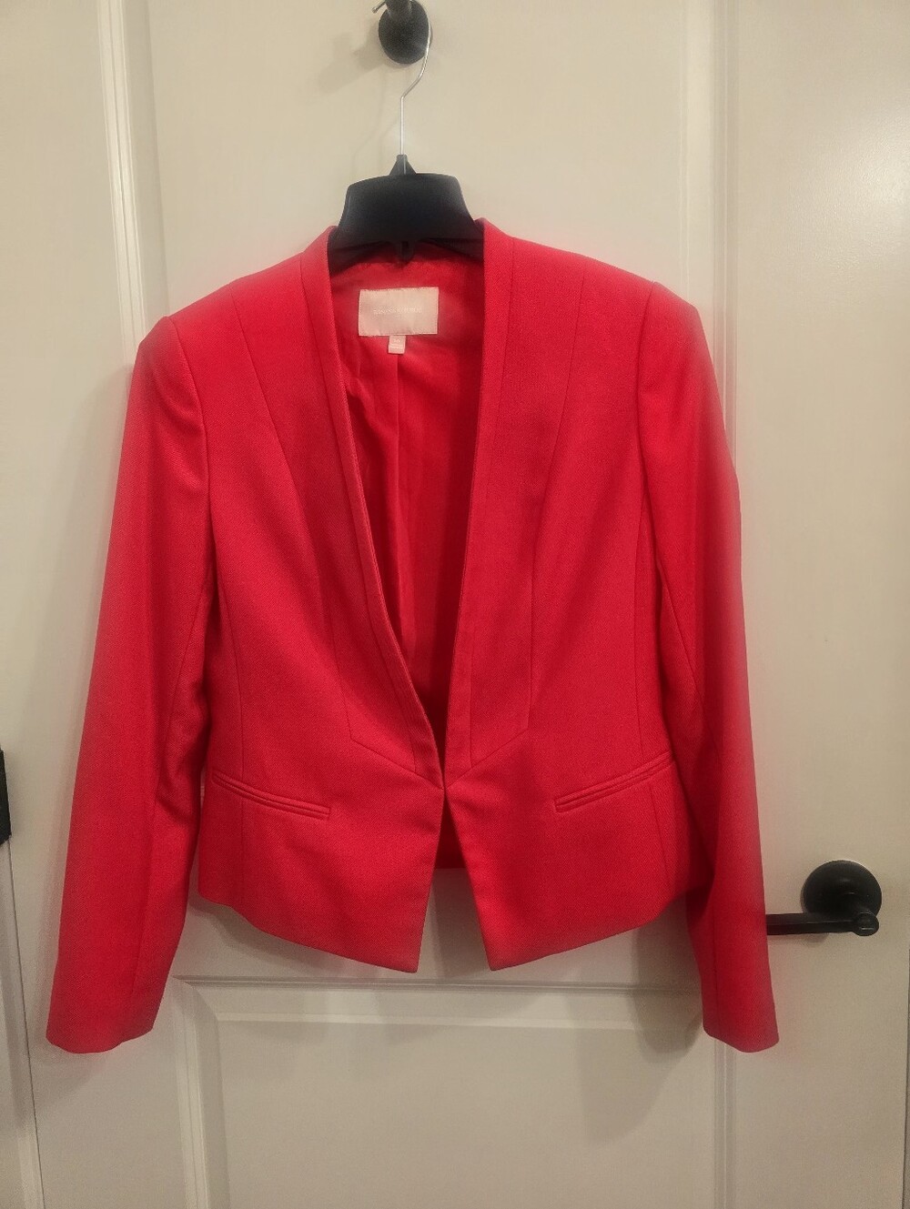 Banana Republic Bright Pink Open-Front Blazer